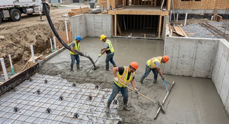Basement Concrete Installation in Dublin, OH