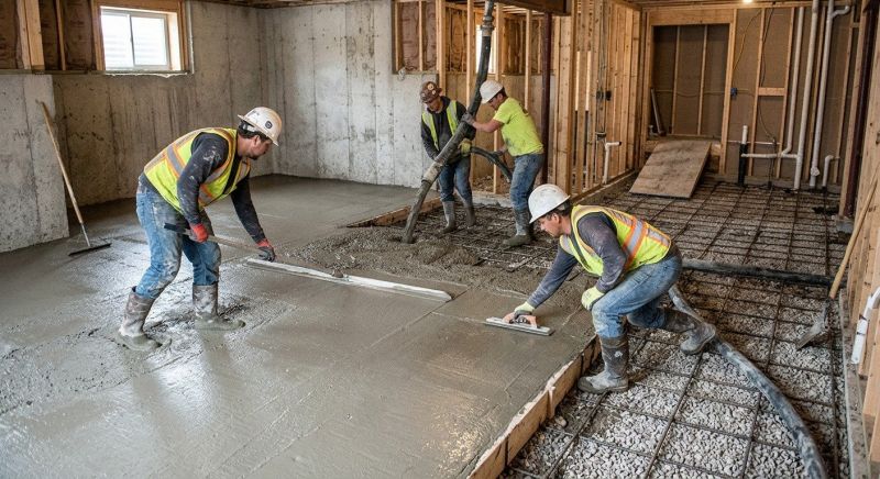 Basement Concrete Installation in Marysville, OH