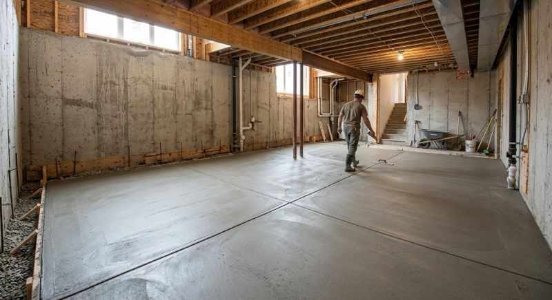 Basement Concrete Installation in Richwood, OH
