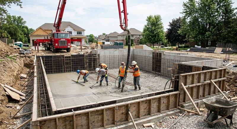 Basement Concrete Pouring in Marysville, OH