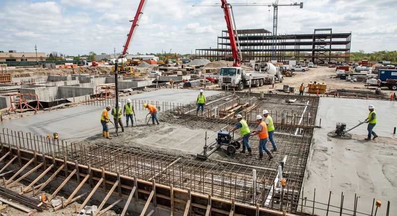 Commercial Slab Construction in Ostrander, OH