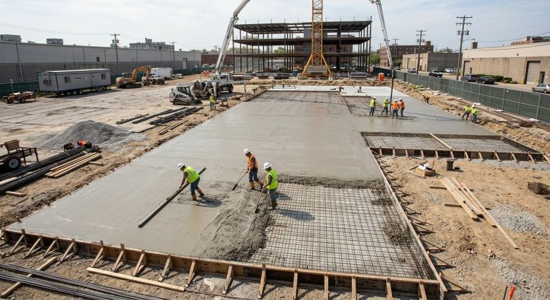 Commercial Slab Construction in Plain City, OH