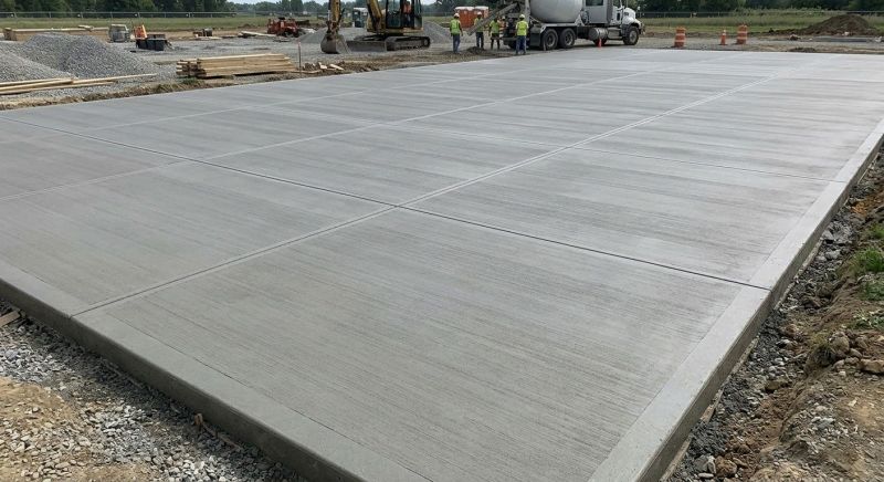 Commercial Slab Installation in Hilliard, OH