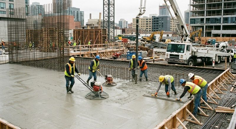 Commercial Slab Installation in Logan County, OH