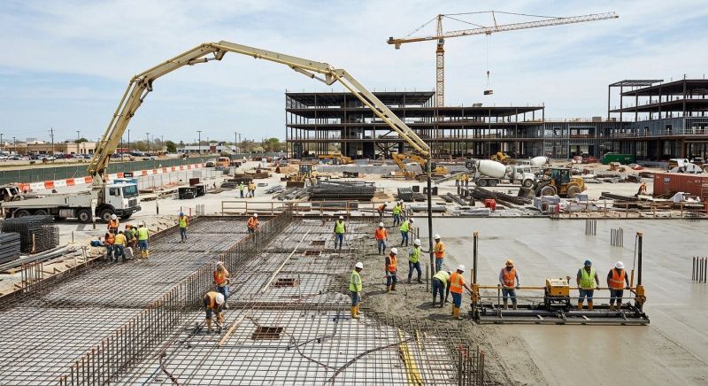 Commercial Slab Installation in Urbana, OH