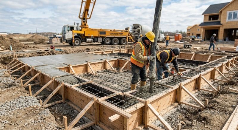 Concrete Foundation Installation in Delaware County, OH