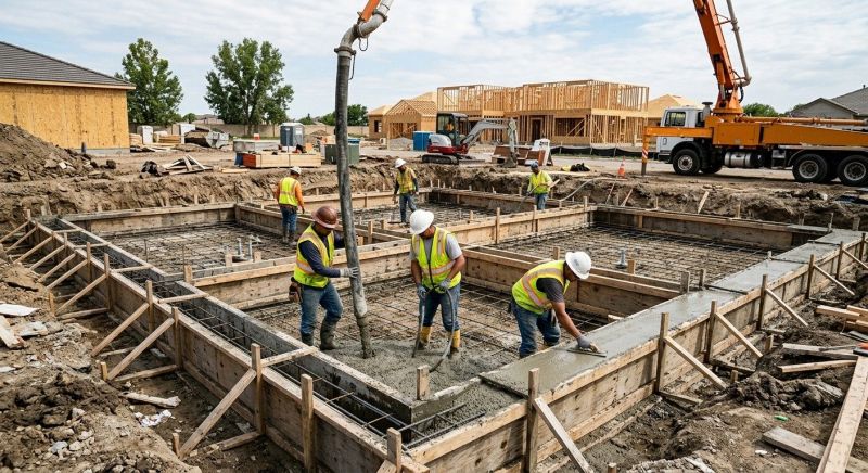 Concrete Foundation Installation in Delaware County, OH