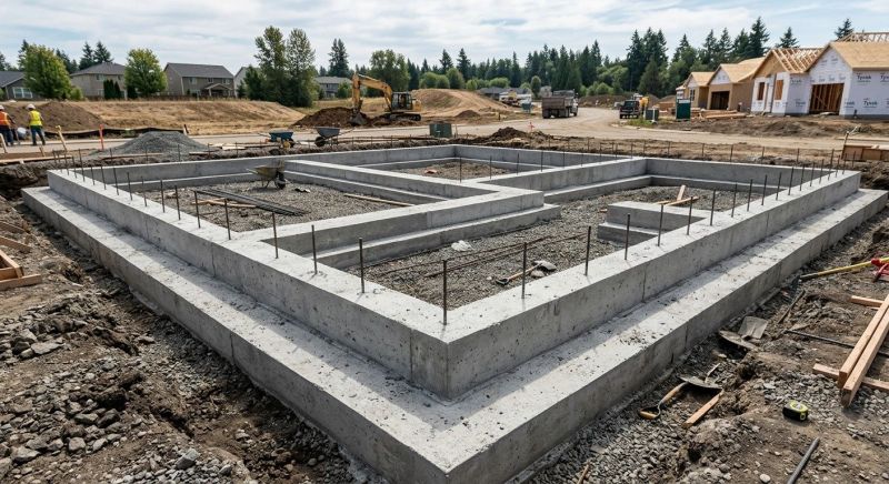House Footing Construction in Marysville, OH